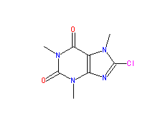1H-Purine-2,6-dione, 8-chloro-3,7-dihydro-1,3,7-trimethyl-